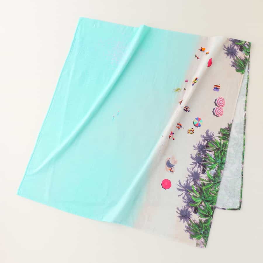 ヴァカンスプリント ドデカバスタオル（SA_8810D812）-ウチノタオル