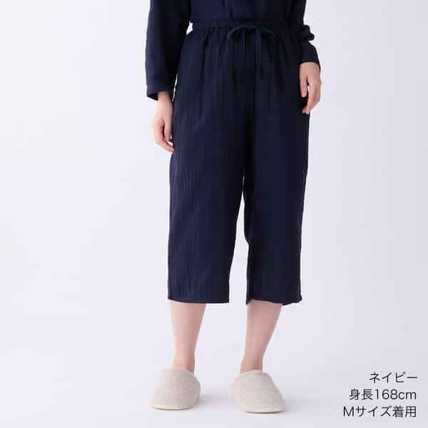 マシュマロガーゼ ベーシッククロップドパンツ