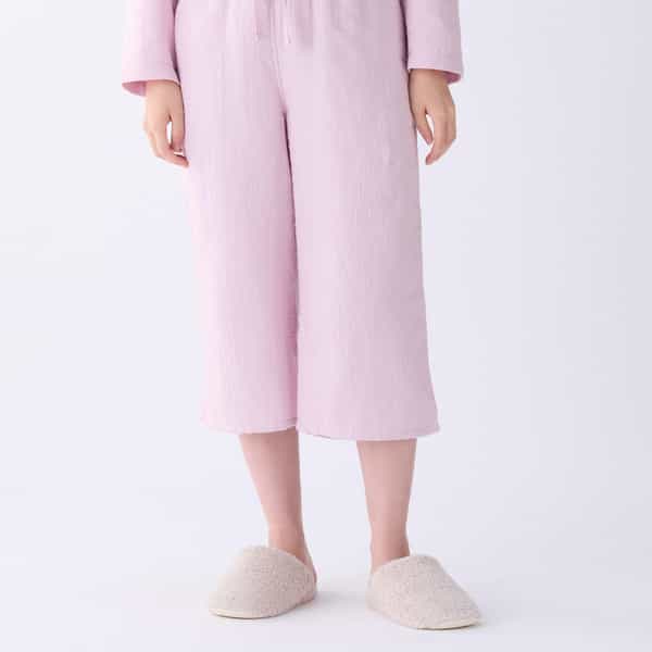 マシュマロガーゼ ベーシッククロップドパンツ