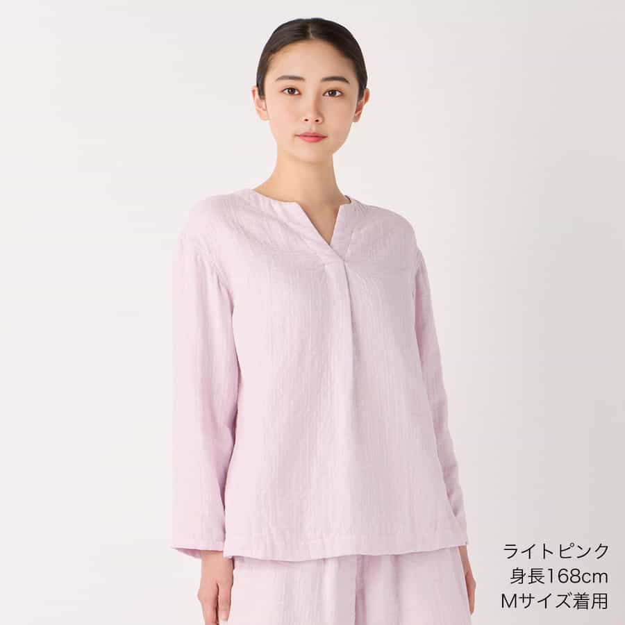マシュマロガーゼ フロントタックプルオーバー（SA_RTS16116）-UCHINO