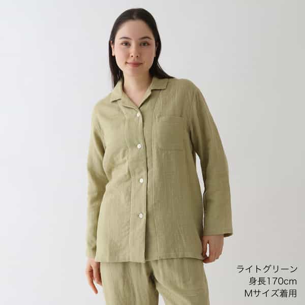 マシュマロガーゼレディスパジャマシャツ 上下別売