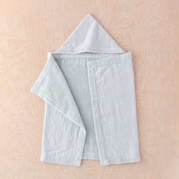 マシュマロガーゼ＆パイルカラーフード付バスタオル