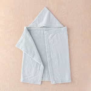 マシュマロガーゼ＆パイルカラーフード付バスタオル