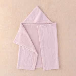 マシュマロガーゼ＆パイルカラーフード付バスタオル