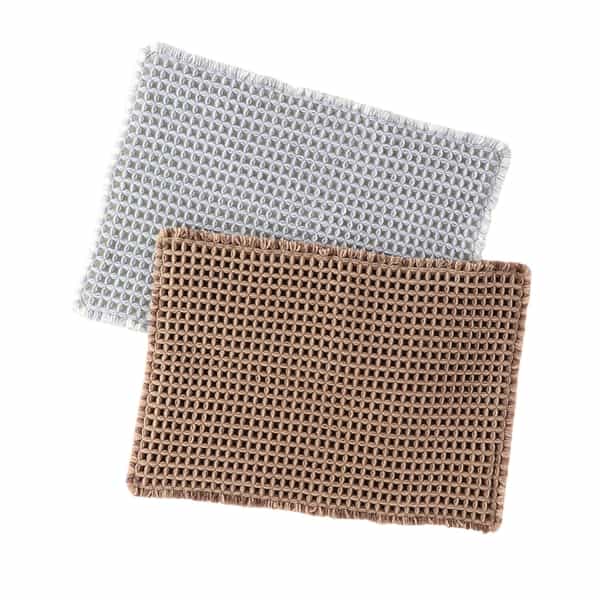 ふんわりワッフルマット 約35×50cm