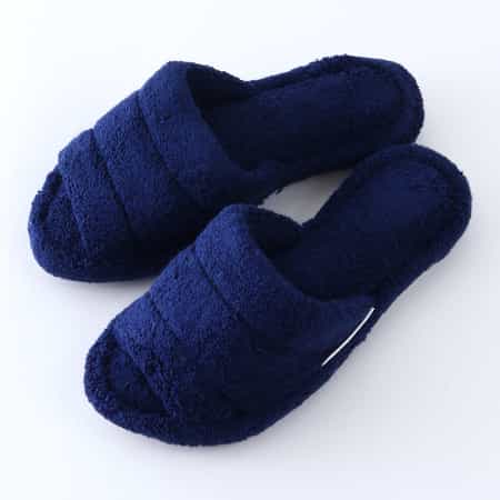 オープントゥタオルスリッパ