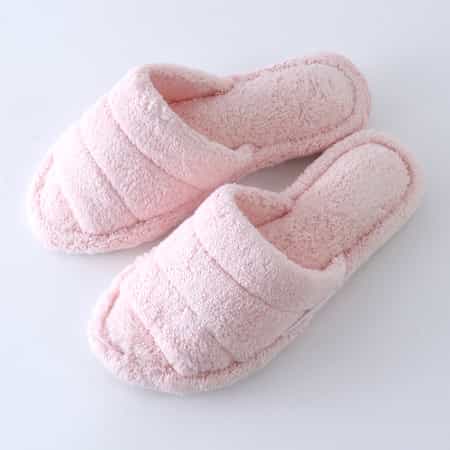 オープントゥタオルスリッパ