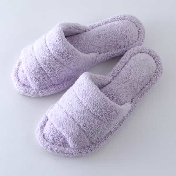 オープントゥタオルスリッパ