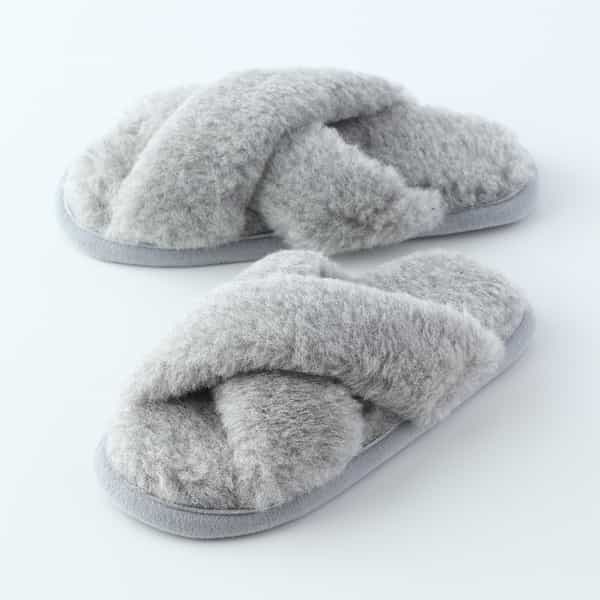 FLOKATIメリノウールクロススリッパ