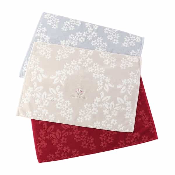 ブロックリー コットンタオルマット