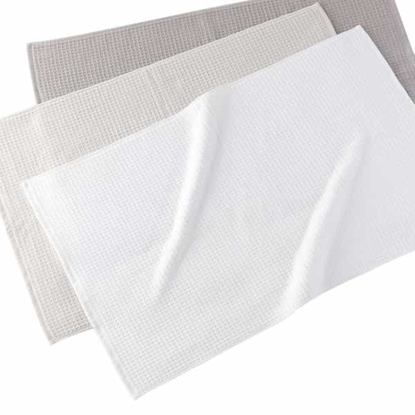 ワッフル&パイルタオルマット 約50x80cm