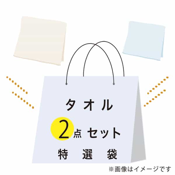 【期間限定値下げ中】特選袋タオルセット（スモールバスタオル×1点・バスタオル ×1点）