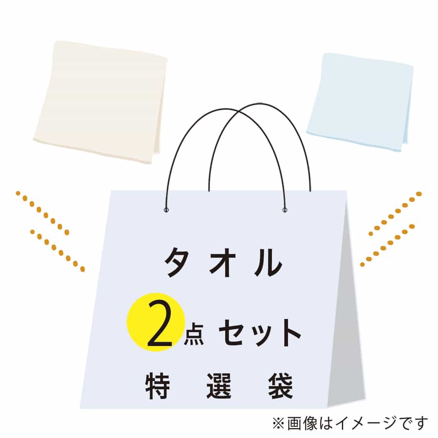 【期間限定値下げ中】特選袋タオルセット（スモールバスタオル×1点・バスタオル ×1点）