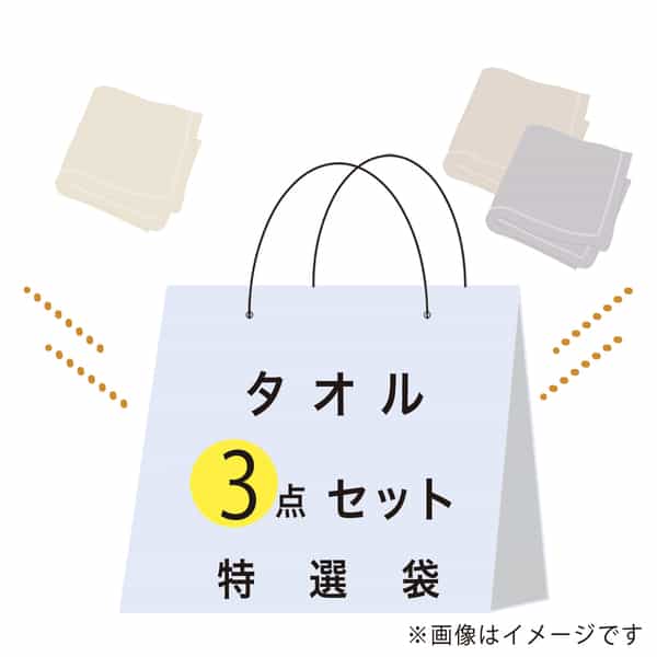 【期間限定値下げ中】特選袋タオルセット（ゲストタオル ×3点）
