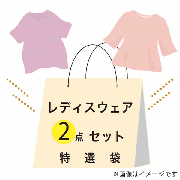 【期間限定値下げ中】特選袋レディースウェア（Mサイズ）セット：Tシャツ（ピンク2点）