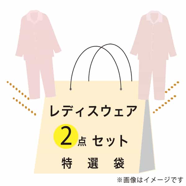 【期間限定値下げ中】特選袋レディースウェアセット（Lサイズ）：パジャマ（ブルー ×1点）・パジャマ（ネイビー ×1点）