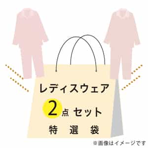 【期間限定値下げ中】特選袋レディースウェアセット（Lサイズ）：パジャマ（ブルー ×1点）・パジャマ（ネイビー ×1点）