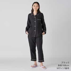 新品未使用　UHINO マシュマロガーゼ　パイピングパジャマ　半袖　S UCHINO パジャマ レディース ガーゼパジャマ マシュマロガーゼ