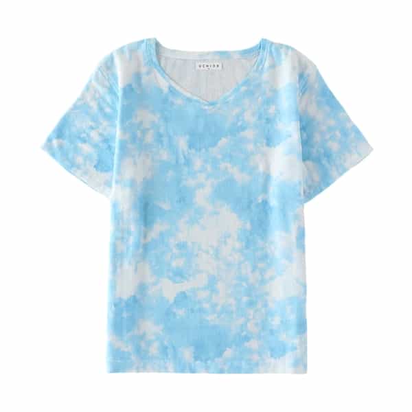 訳あり＞マシュマロガーゼプリントメンズTシャツ（WK_RTS12497 