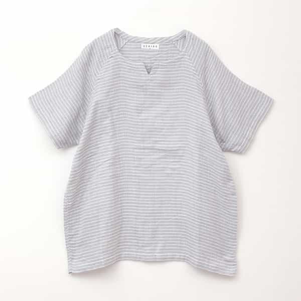 持続涼感】 COOL SILVER(R) ホリゾンタルワイド 半袖 形態安定