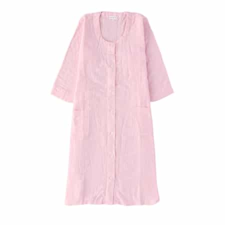 SALE】マシュマロガーゼストライプ長袖ワンピース（RTF15054）-UCHINO