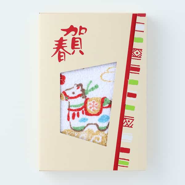 お年賀タオル 祥雲馬子 浴用タオル